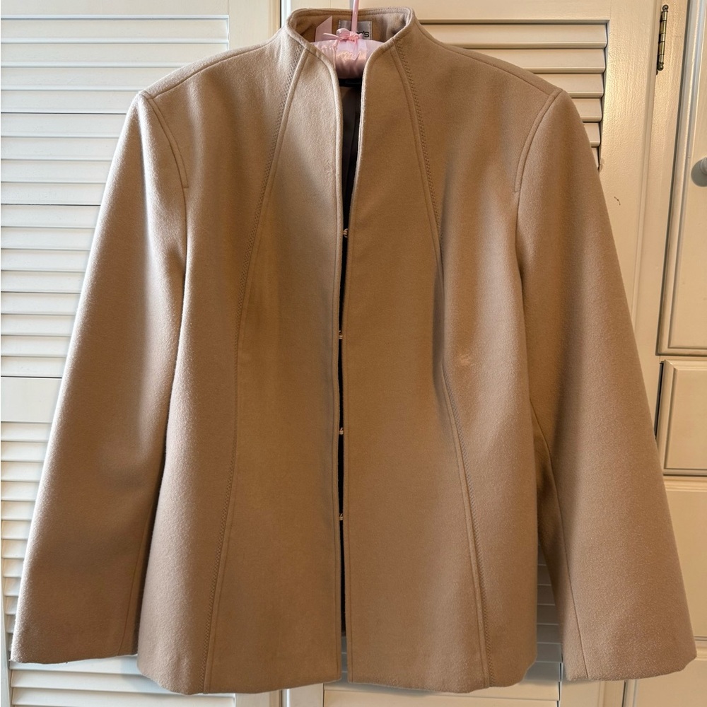Chico's Classic Beige Pea Coat